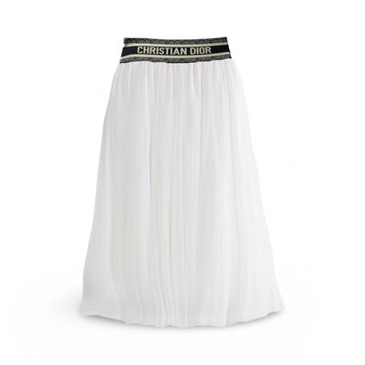 Dior pleated Skirt white