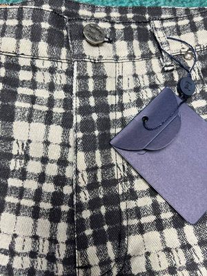 Louis Vuitton short jeans xadrez