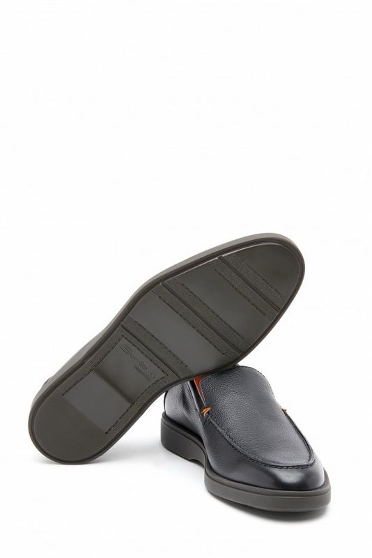 Santoni Detroit Leather Loafers