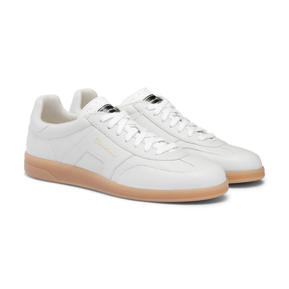 Santoni DBS Olympic leather low-top trainers
