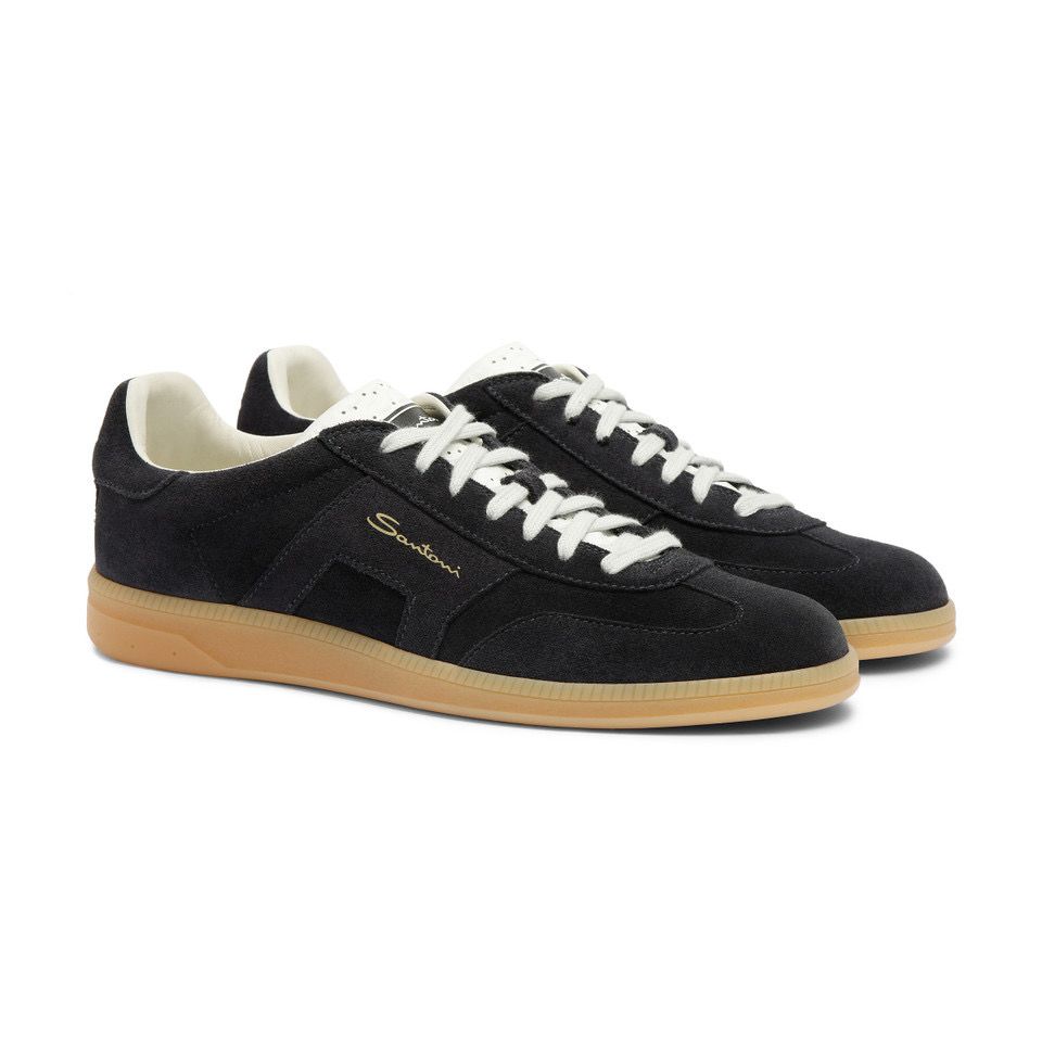 Santoni DBS Olympic suede low-top trainers