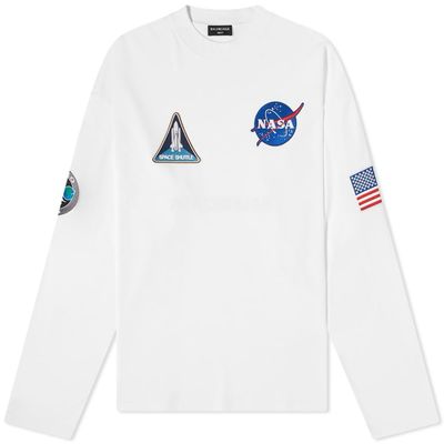 BALENCIAGA NASA OVERSIZED SPACE T-SHIRT White