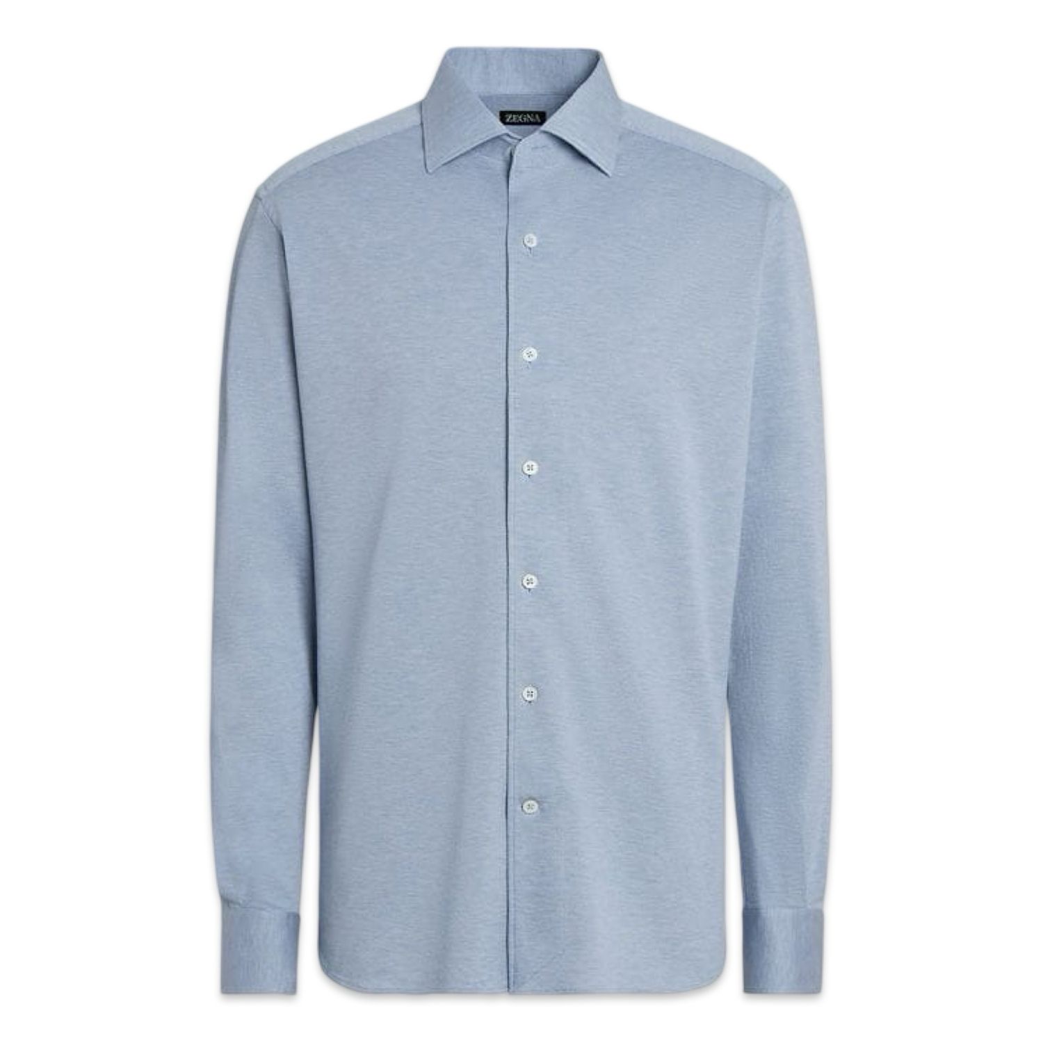 Zegna CAMISA DE MANGA COMPRIDA DE ALGODÃO JERSEY 
