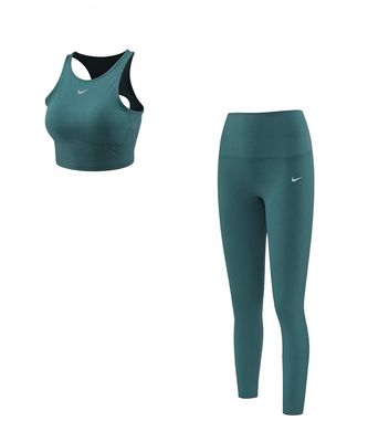 Nike Go Women&#39;s Firm-Support Mid-Rise 7/8 Leggings &amp; Top