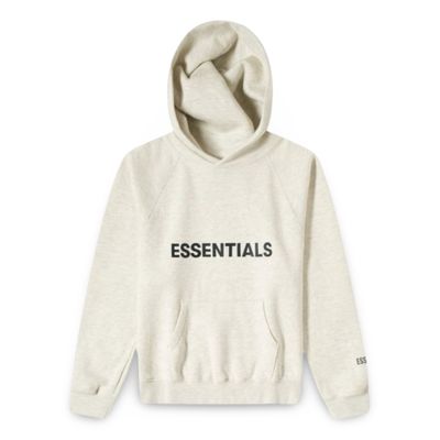 FEAR OF GOD ESSENTIALS 3D SILICON  HOODIE OATMEAL