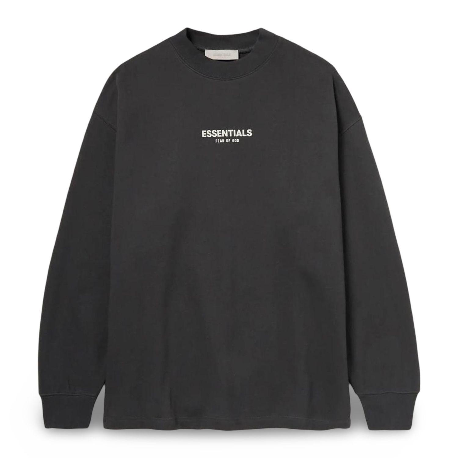 Fear of God ESSENTIALS Black Relaxed Crewneck Sweatshirt