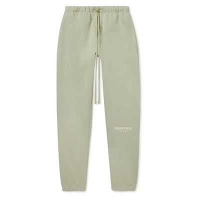 FEAR OF GOD ESSENTIALS  Slim Fit Tapered Logo Sweatpants Green