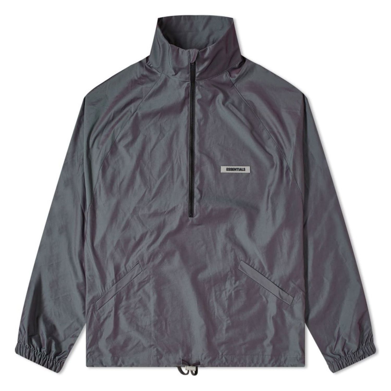 FEAR OF GOD ESSENTIALS SUMMER HALF ZIP TRACK JACKET petrol-hued