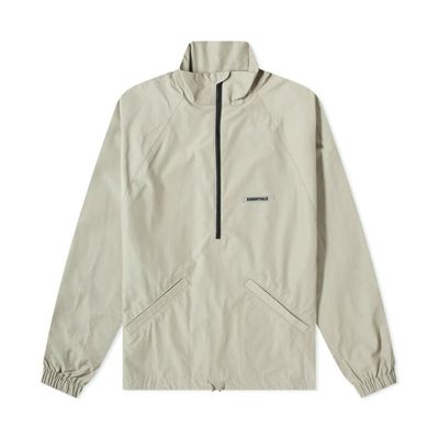 FEAR OF GOD ESSENTIALS SUMMER HALF ZIP TRACK JACKET Pistachio