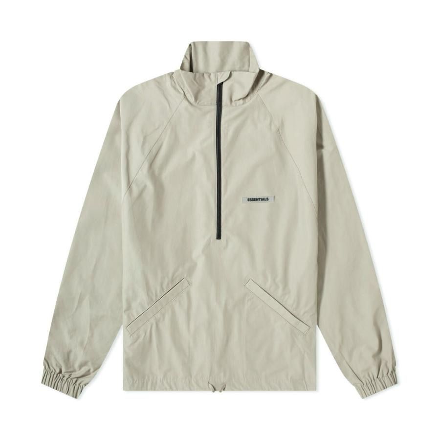 FEAR OF GOD ESSENTIALS SUMMER HALF ZIP TRACK JACKET Pistachio