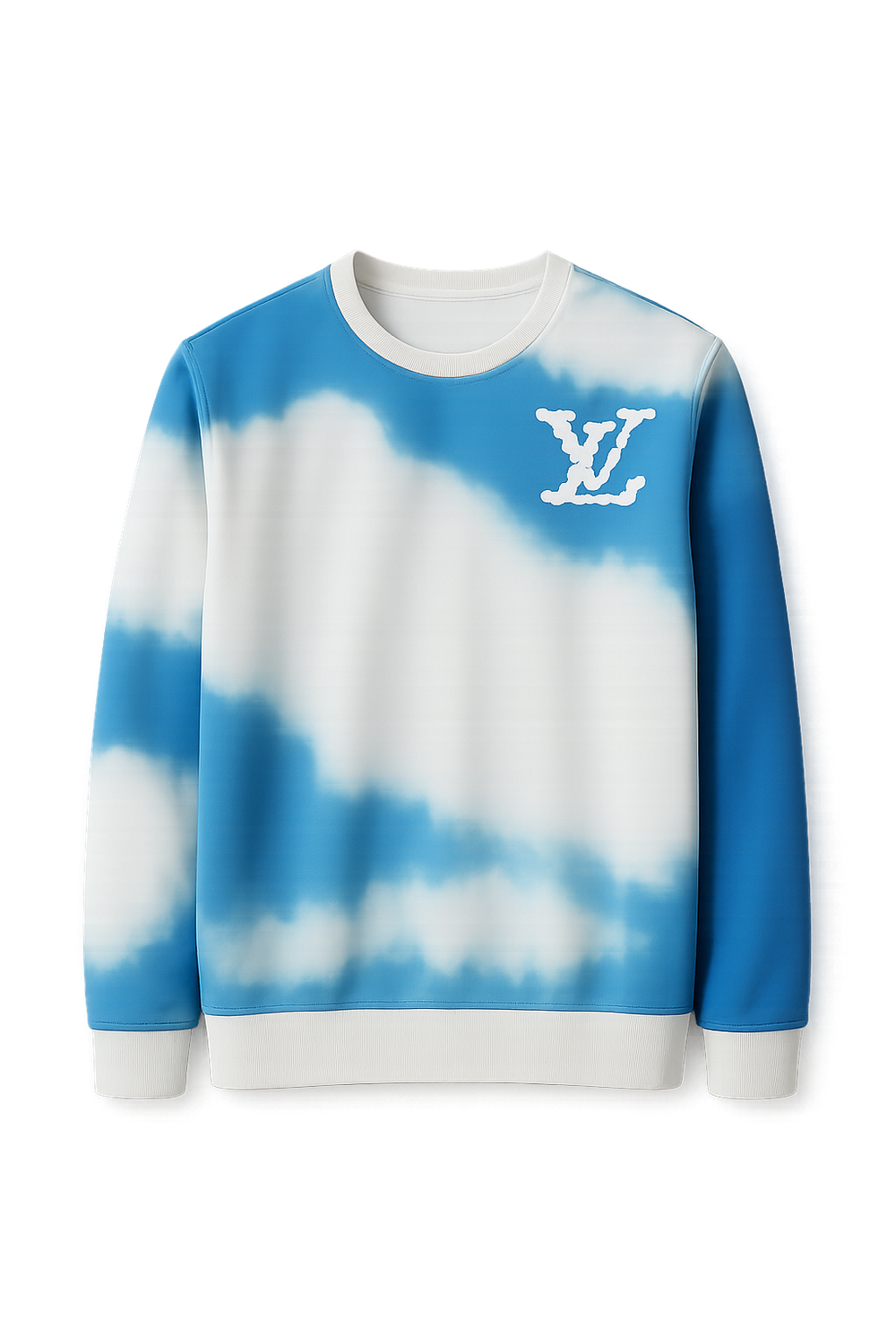 Louis Vuitton Lv Logo Cloud Print Men&#39;s Sweatshirt
