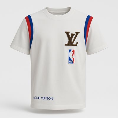 LOUIS VUITTON LVXNBA SHORT SLEEVE BASKET T-shirt