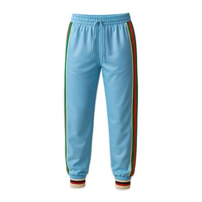 GUCCI GG PATCH TRACK PANT BLUE