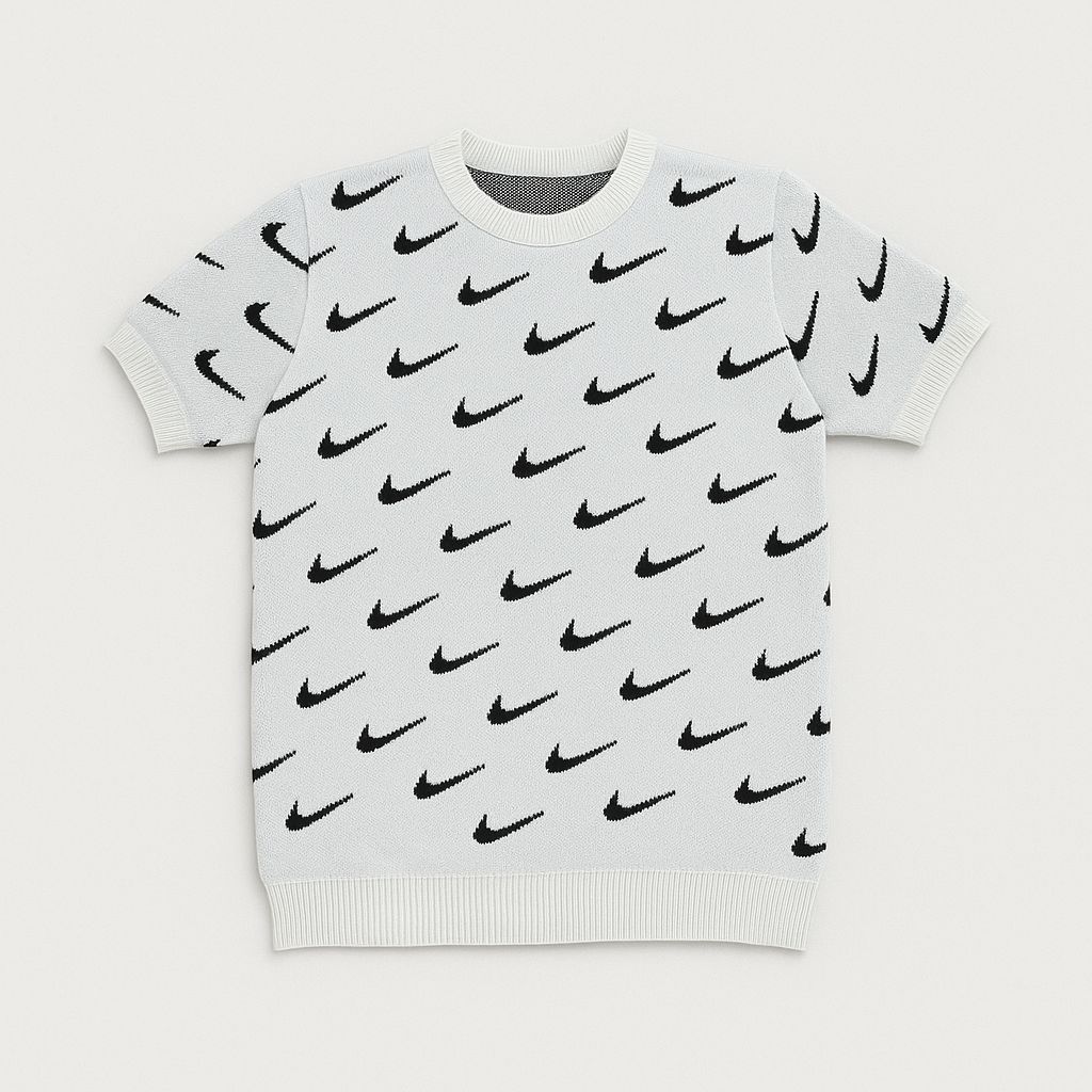 Nike tshirt logo all over kids 