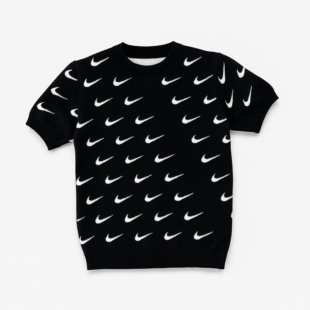 Nike tshirt logo all over kids 