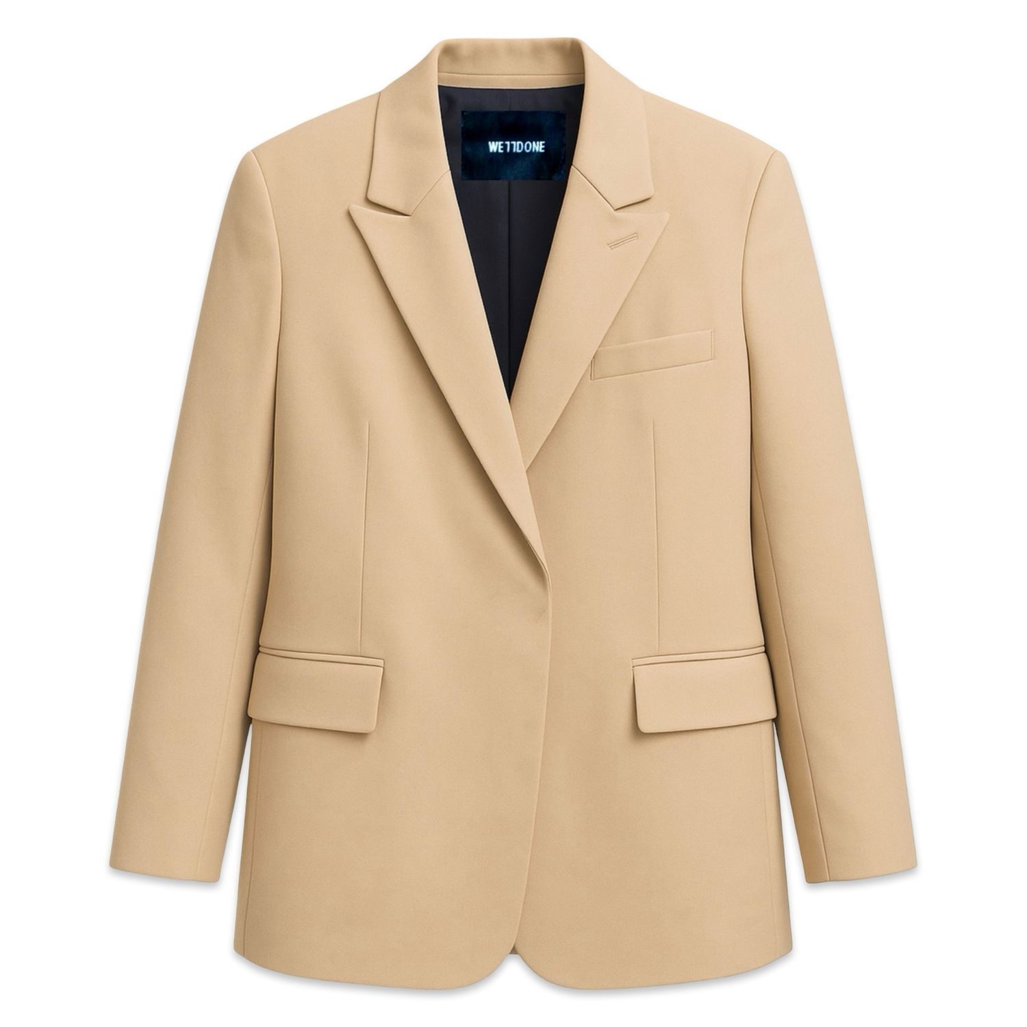 We11done Embossed back logo blazer