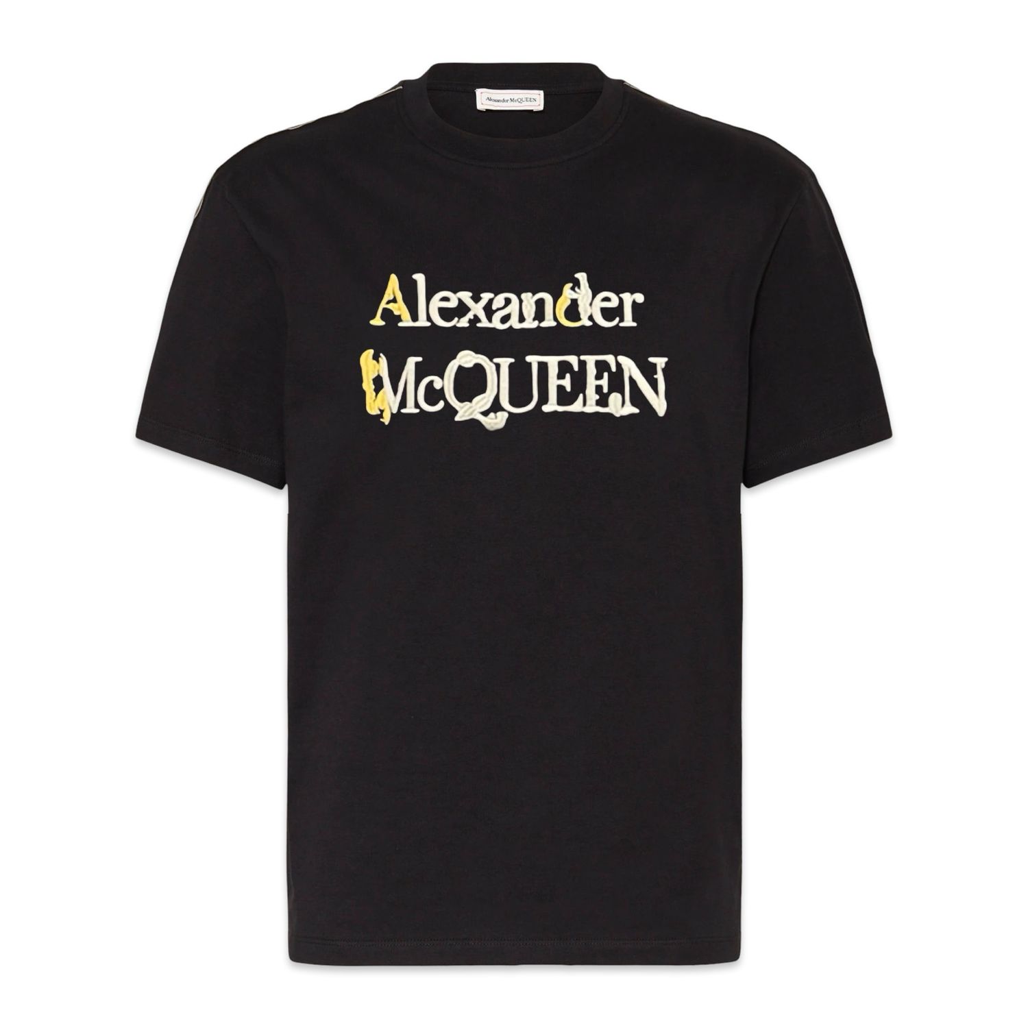 ALEXANDER MCQUEEN Alexander McQueen logo Black t-shirt