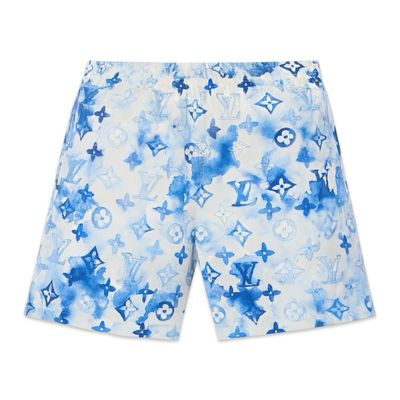 LOUIS VUITTON INK WATERCOLOUR MONOGRAM BOARD SHORTS