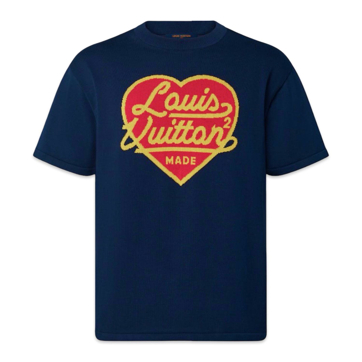 Louis Vuitton x Nigo INTARSIA JACQUARD HEART NAVY