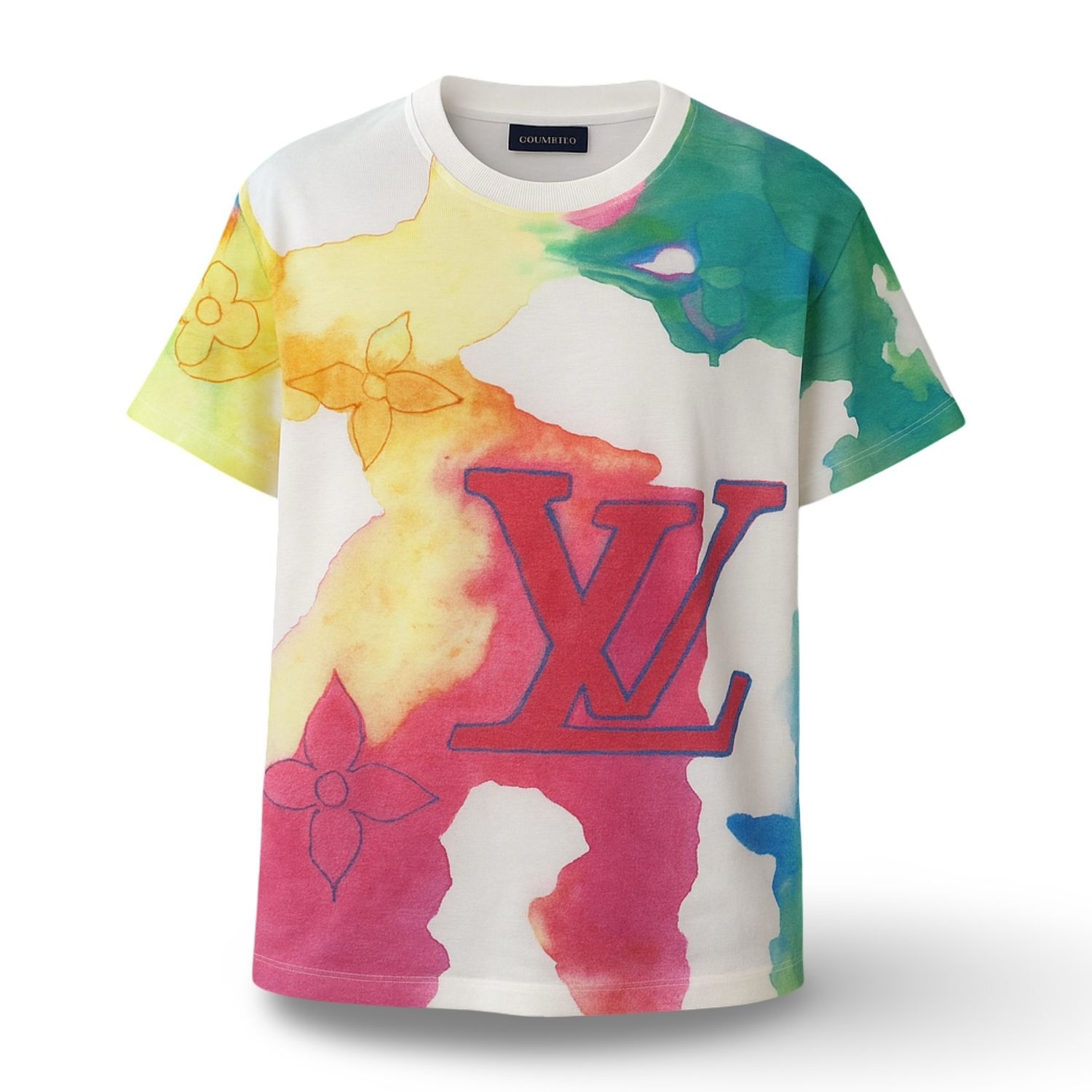 Louis Vuitton Camisola Monograma gigante aguarela Laranja