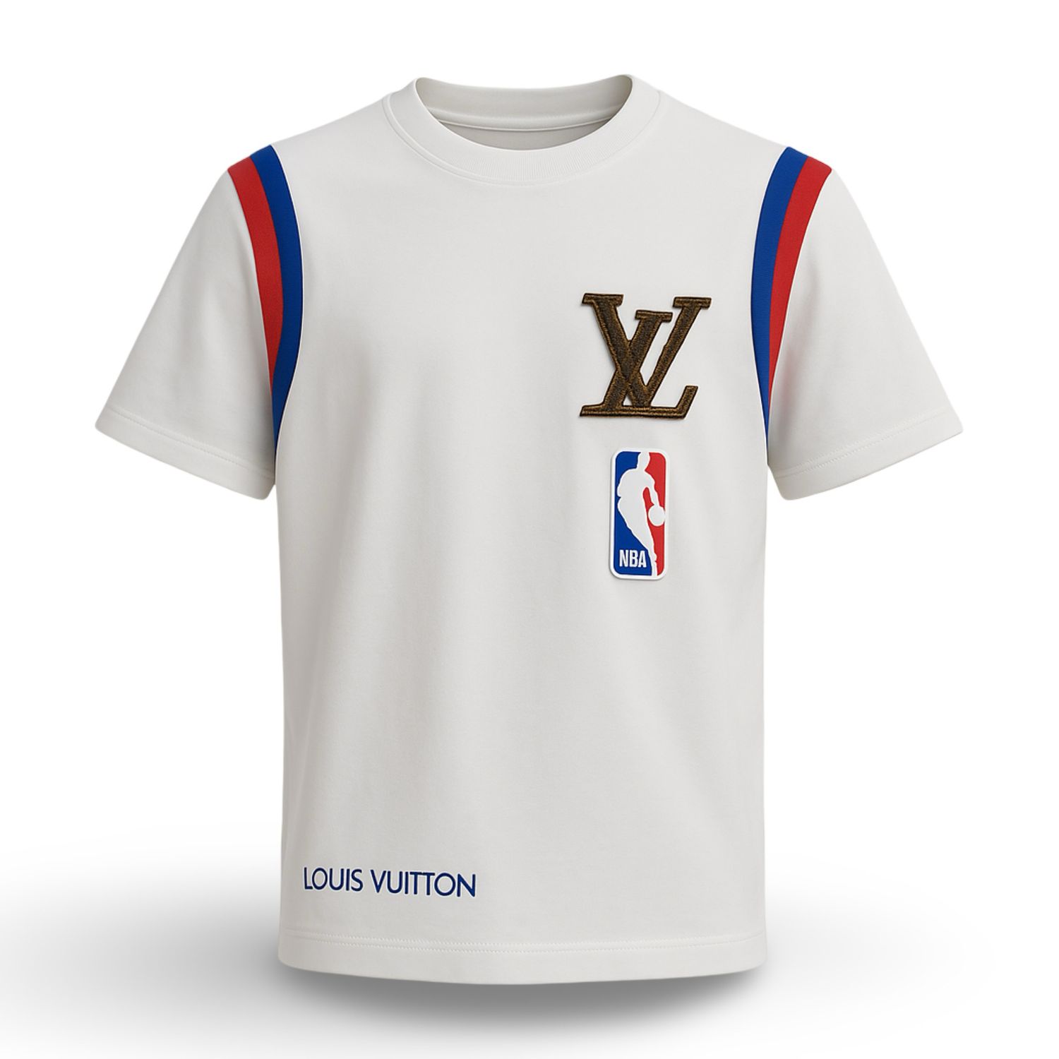 LOUIS VUITTON LVXNBA SHORT SLEEVE BASKET T-shirt