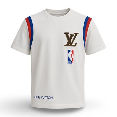 LOUIS VUITTON LVXNBA SHORT SLEEVE BASKET T-shirt