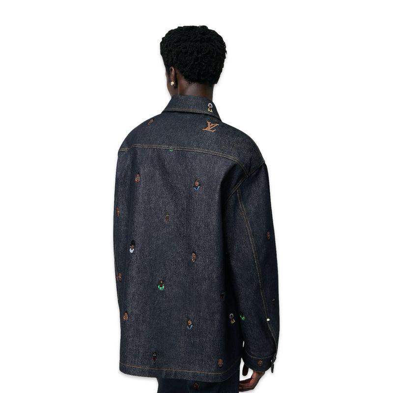 Louis Vuitton shirt Jeans Oversized Bordada