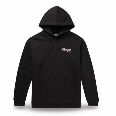 BALENCIAGA Logo-Print Cotton-Jersey Hoodie