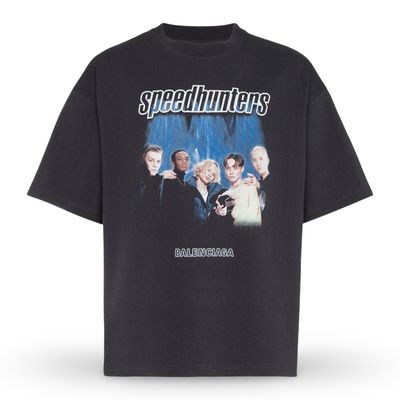 BALENCIAGA SPEEDHUNTERS PRINT TEE BLACK &amp; BLUE