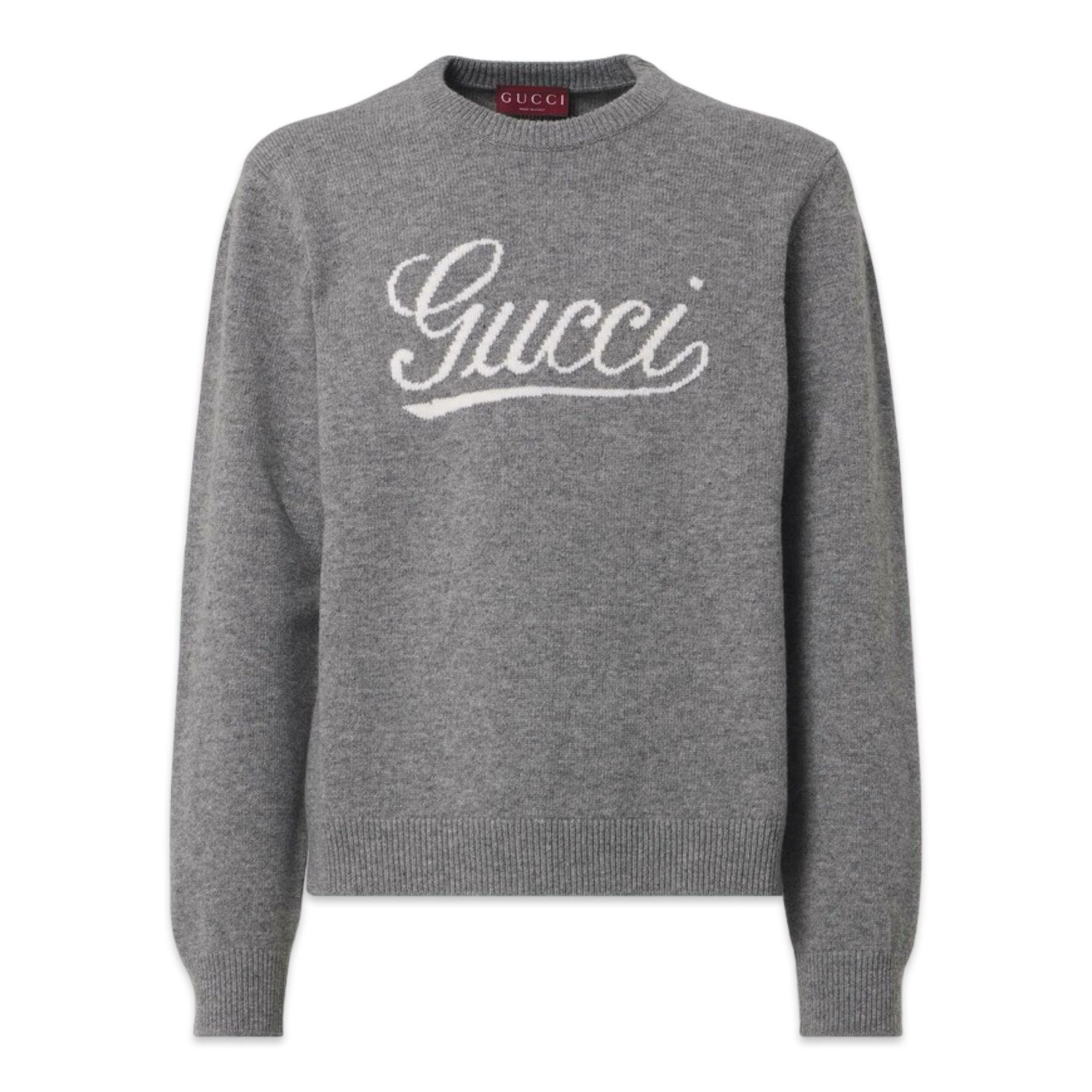 Gucci Logo intarsia wool sweater