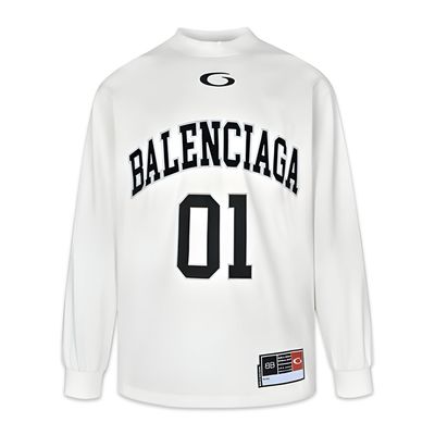 Balenciaga Basketball Long Sleeve T-Shirt White 