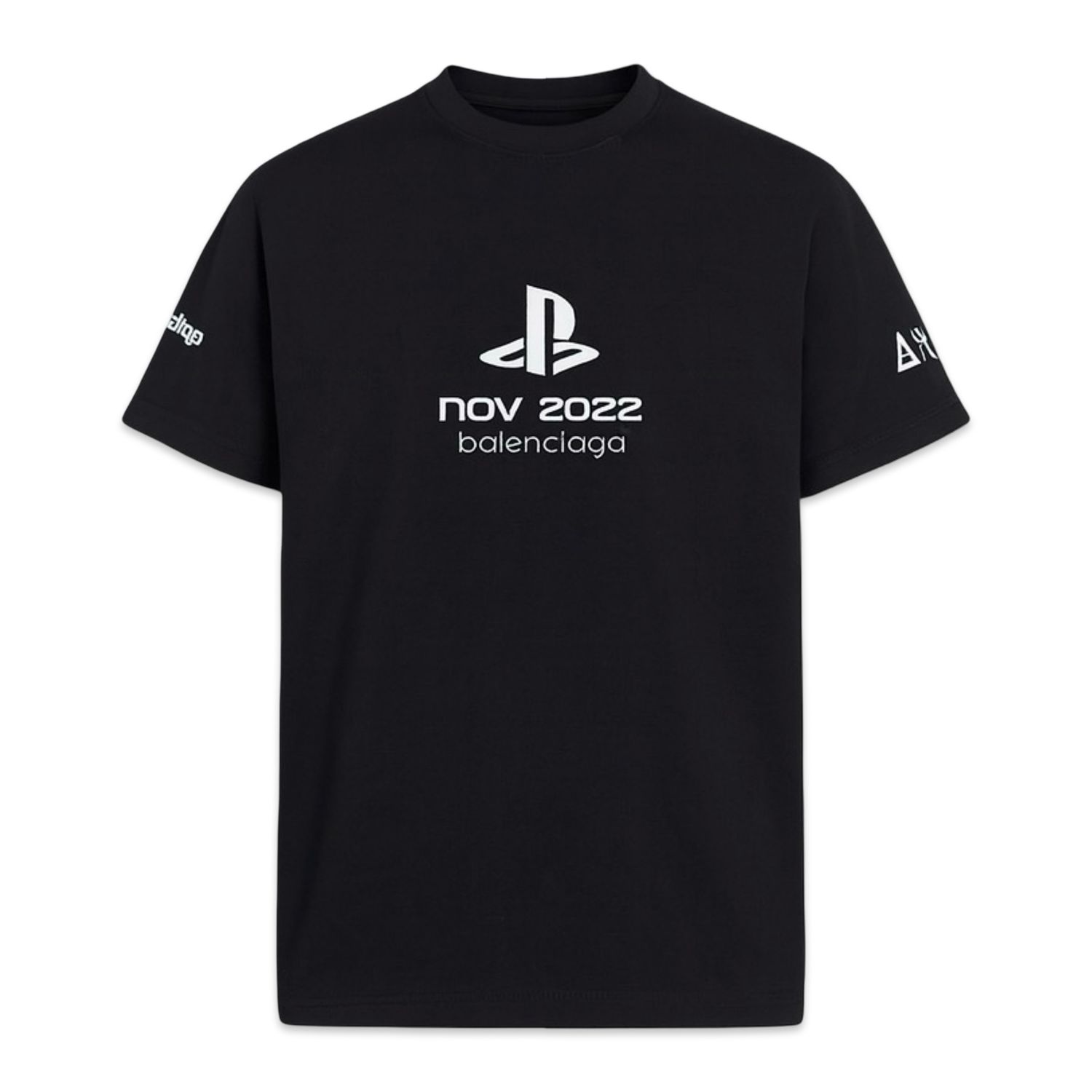 BALENCIAGA X PS5 TEE BLACK