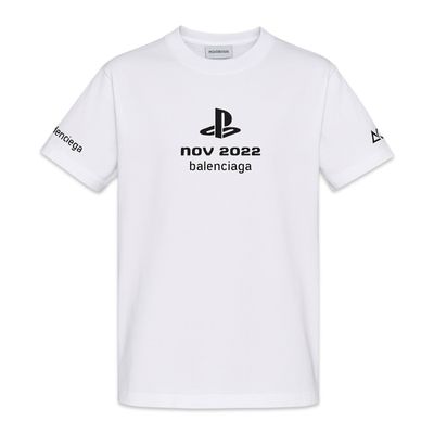 BALENCIAGA X PS5 TEE WHITE