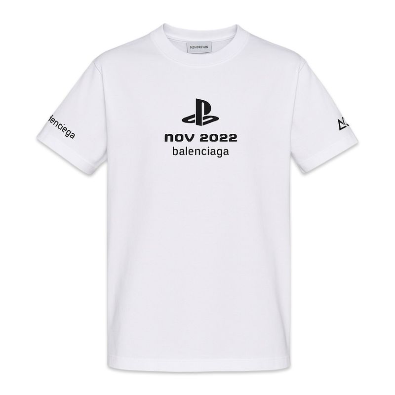 BALENCIAGA X PS5 TEE WHITE BALENCIAGA X PS5 TEE WHITE