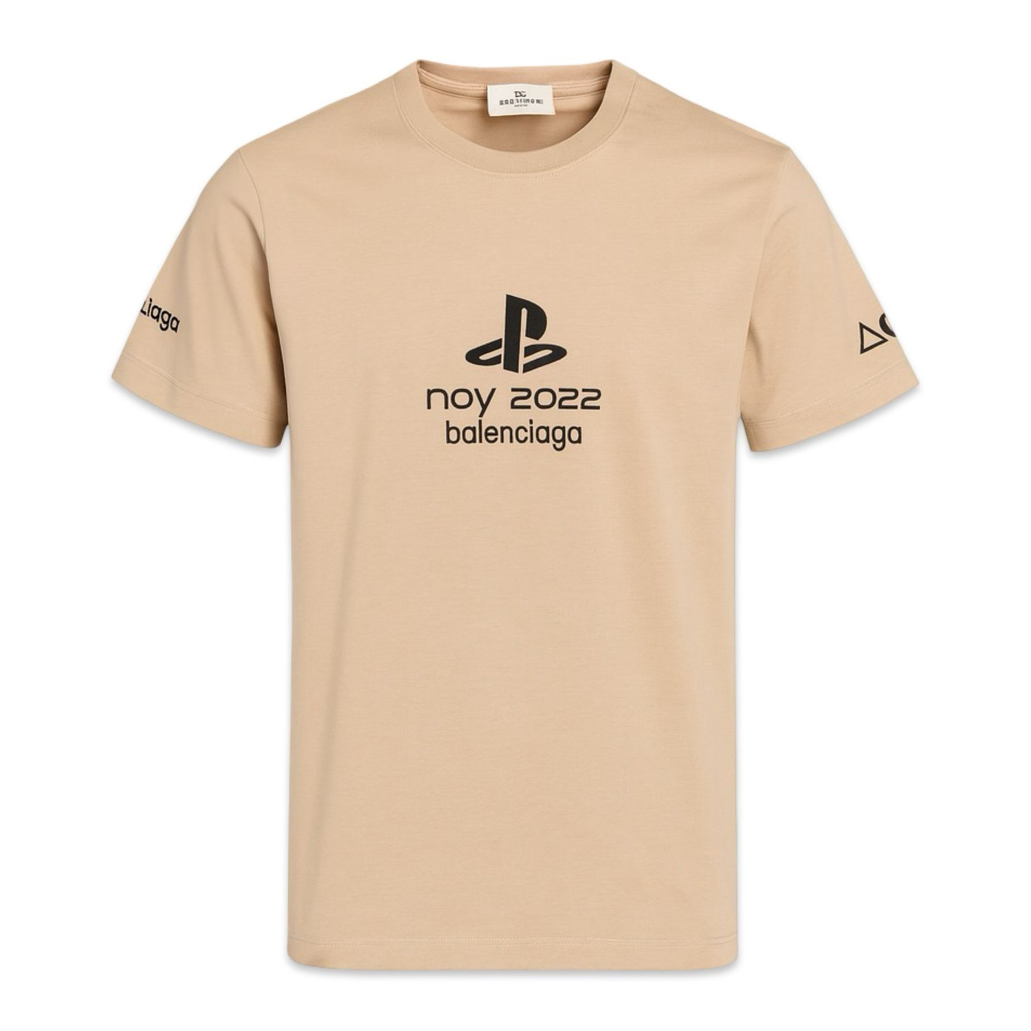 BALENCIAGA X PS5 TEE BEIGE