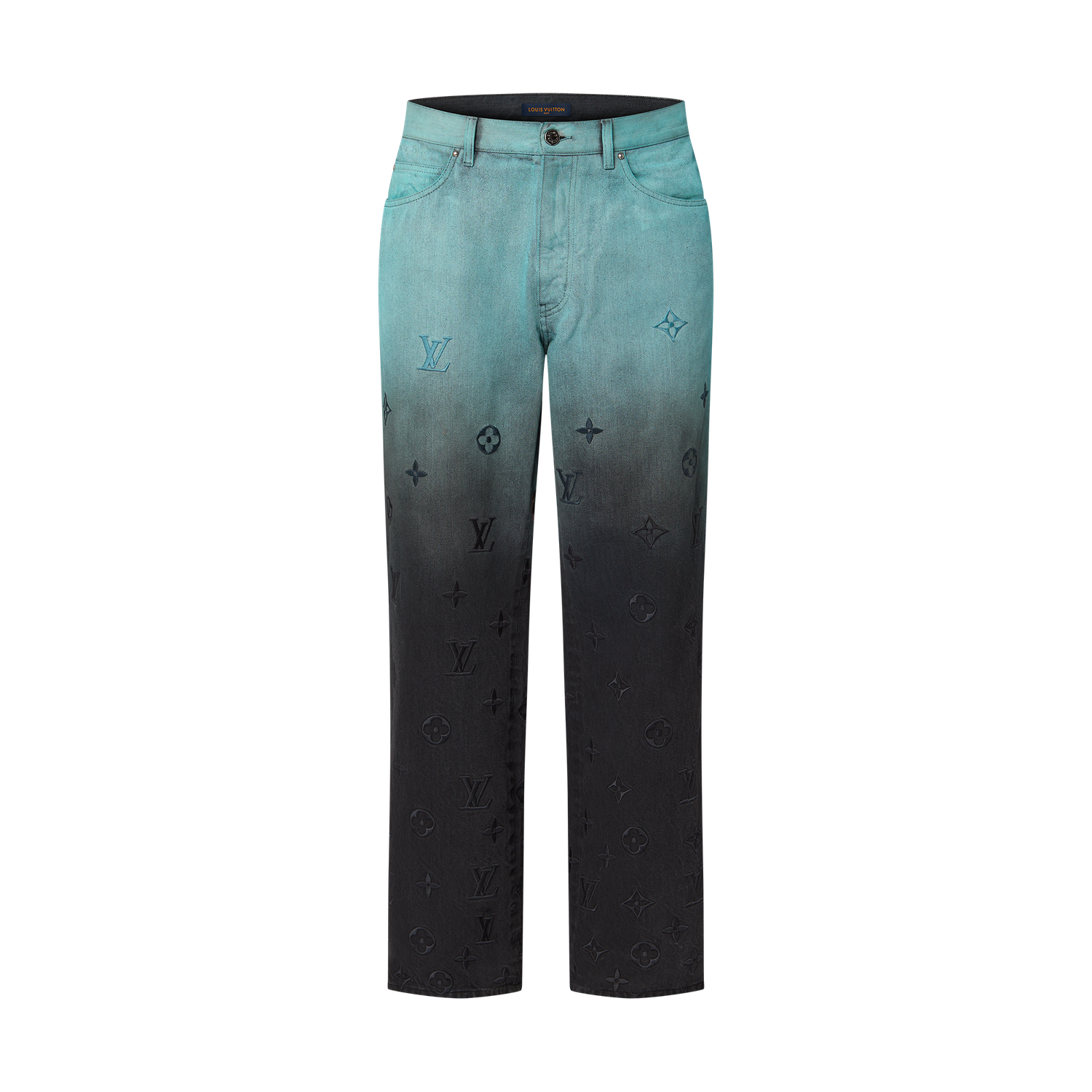 Louis Vuitton Embroidered Denim Pants &#39;Light Blue&#39;