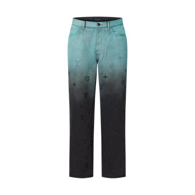 Louis Vuitton Embroidered Denim Pants &#39;Light Blue&#39;