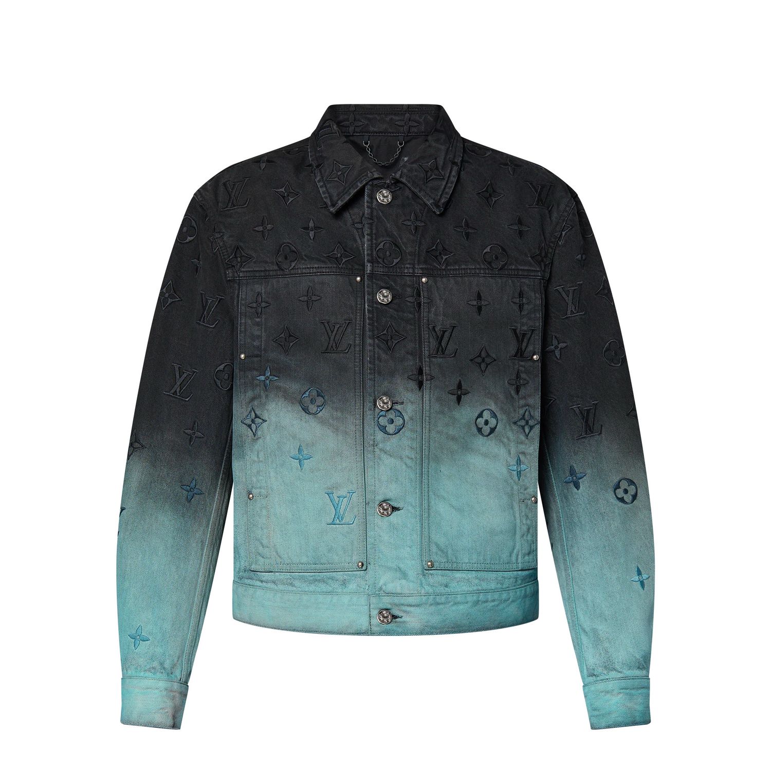 Louis Vuitton Embroidered Denim Jacket &#39;Light Blue&#39;