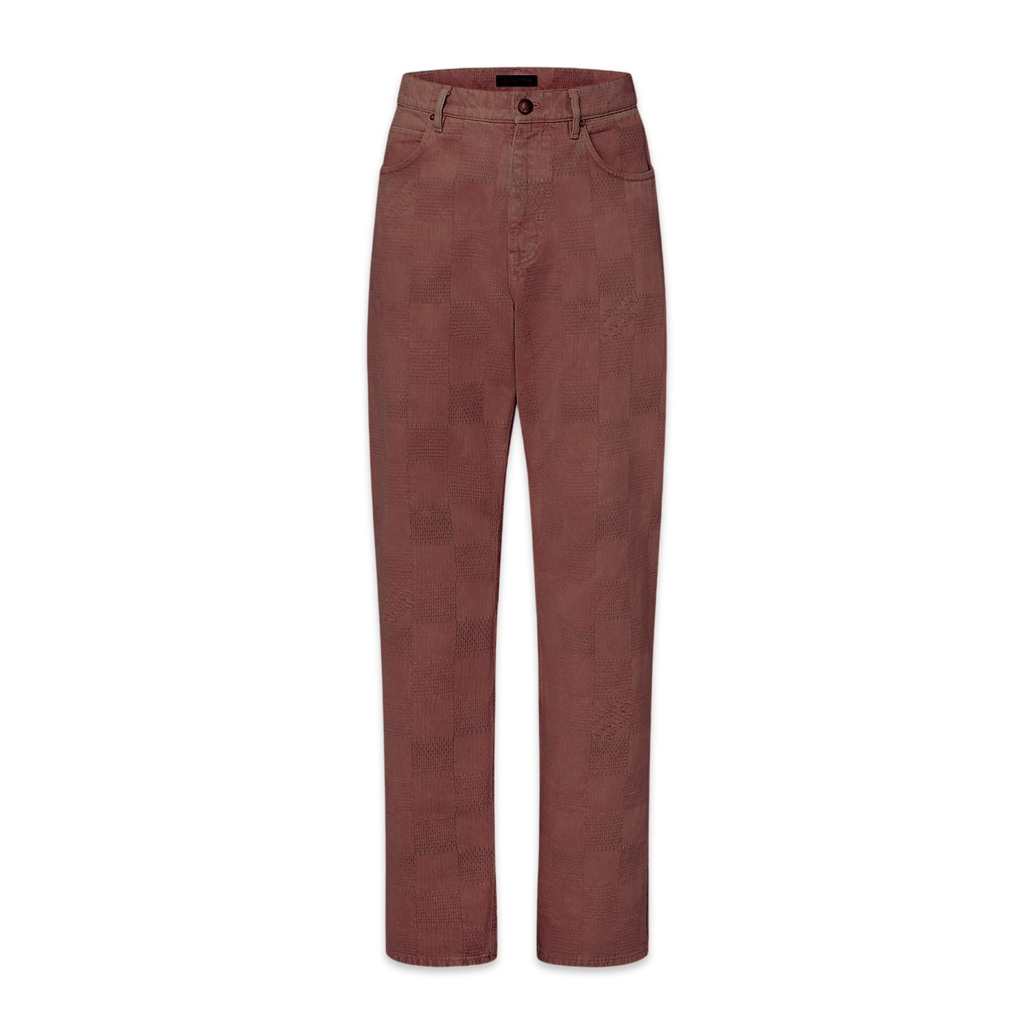 Louis Vuitton Calça Utilitária em Jeans Damier