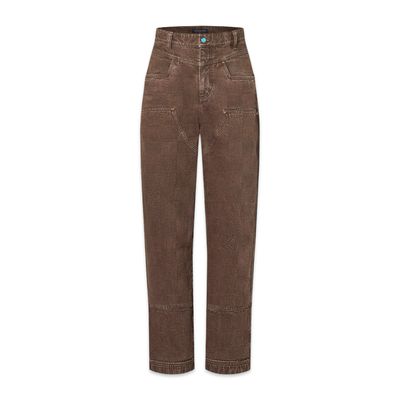 Louis Vuitton Calça Utilitária em Jeans Damier