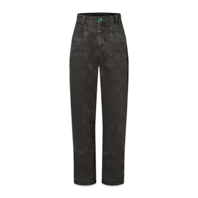 Louis Vuitton Calça Utilitária em Jeans Damier Black