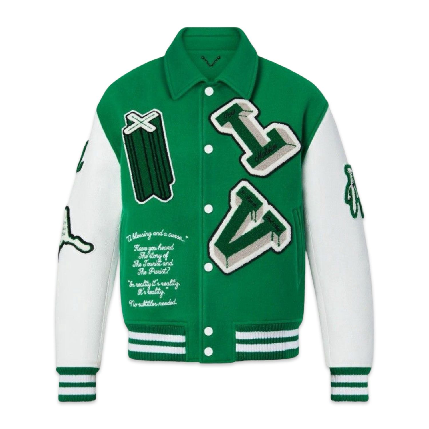 Louis Vuitton JAQUETA VARSITY EM COURO