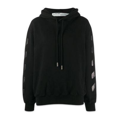 Off-white Triple Black Velvet Hoodie 