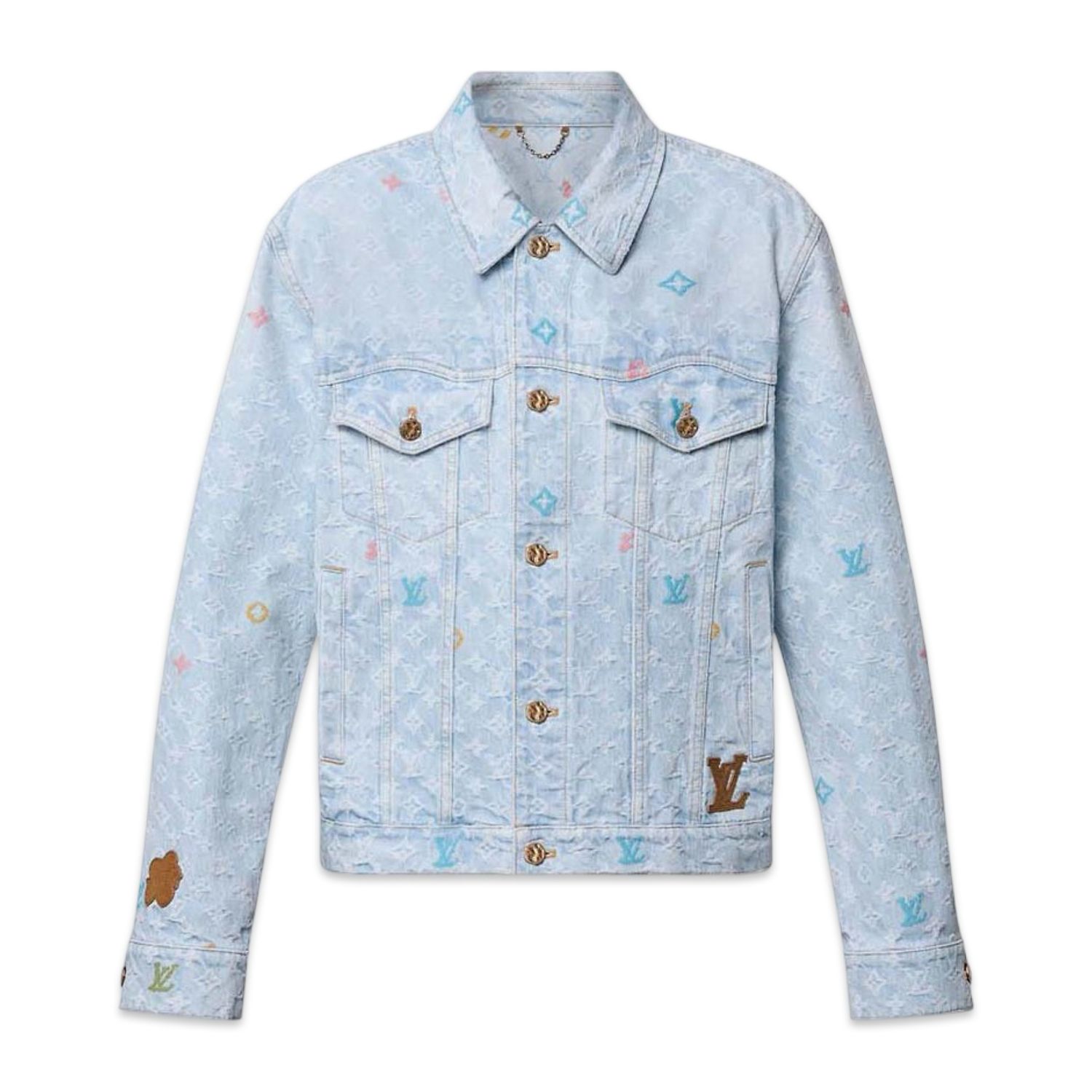 Louis Vuitton By Tylor Monograms Denim JKT Washed Indigo