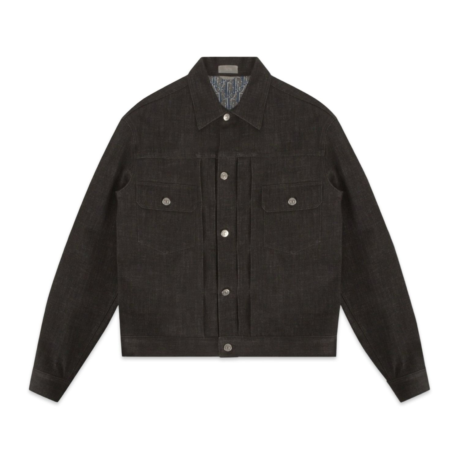 DIOR Oblique Blouson Black Stretch Cotton Denim Jacket