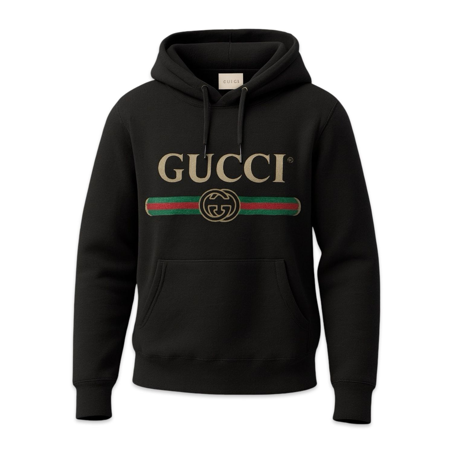 Gucci Hooded Cotton With Gucci Logo Black 