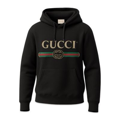 Gucci Hooded Cotton With Gucci Logo Black 