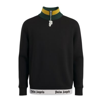 Palm Angels Cotton Zip Turtleneck 