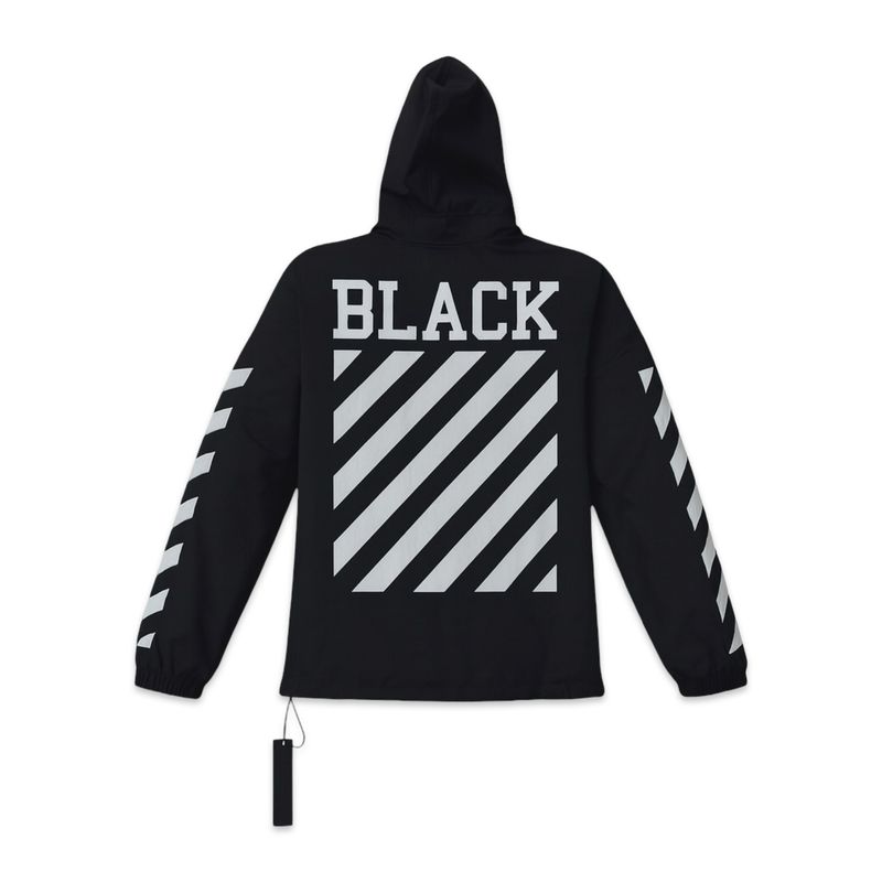 Off-White Windproof Jacket Off-Black Vision Windbreaker Black