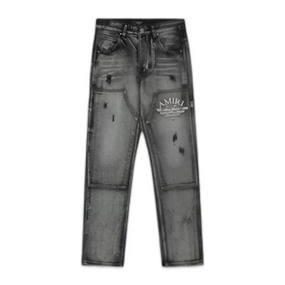 Amiri Carpenter Straight-leg Jeans Grey